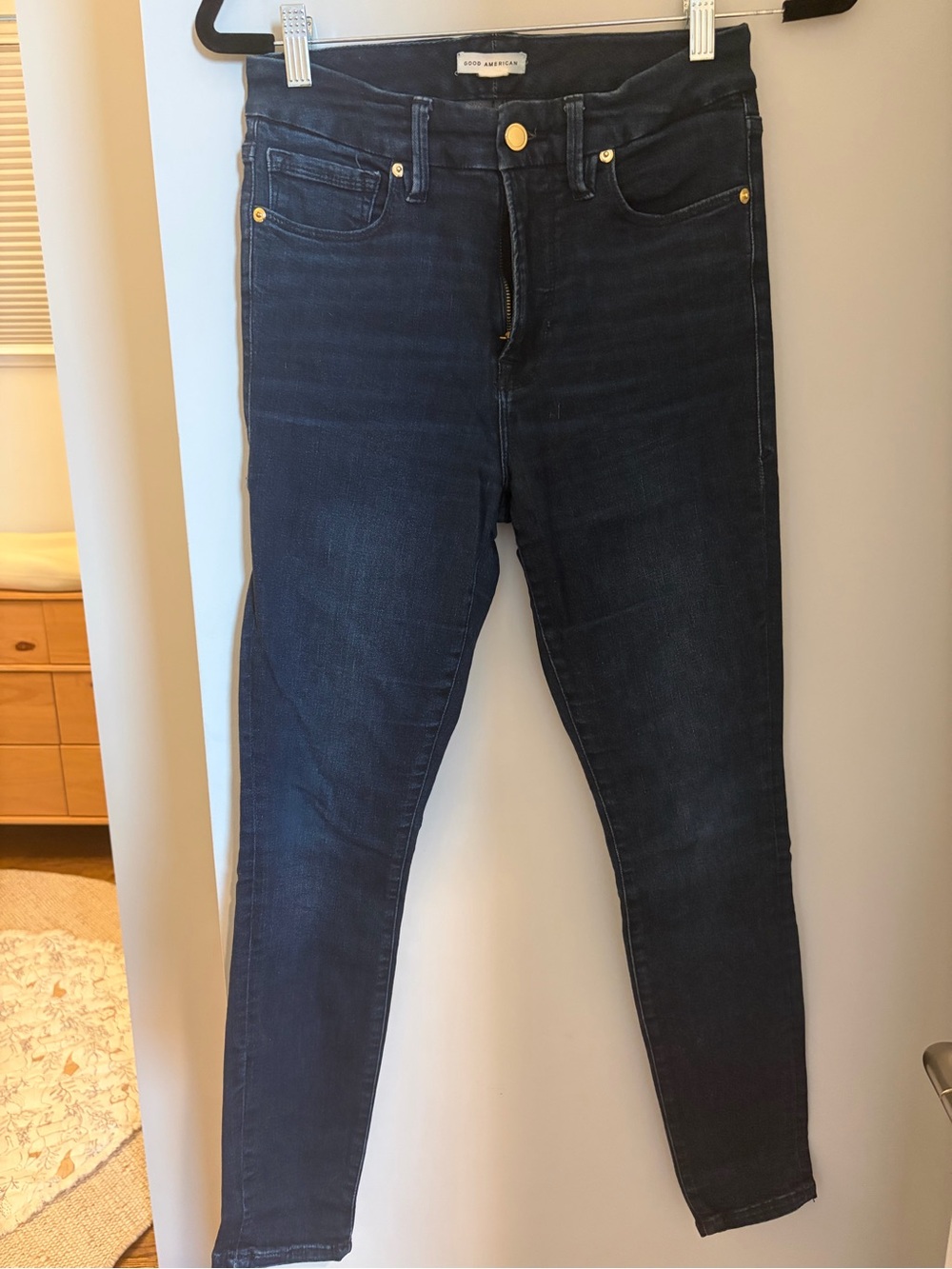 Good American Indigo High-Rise Skinny Jeans